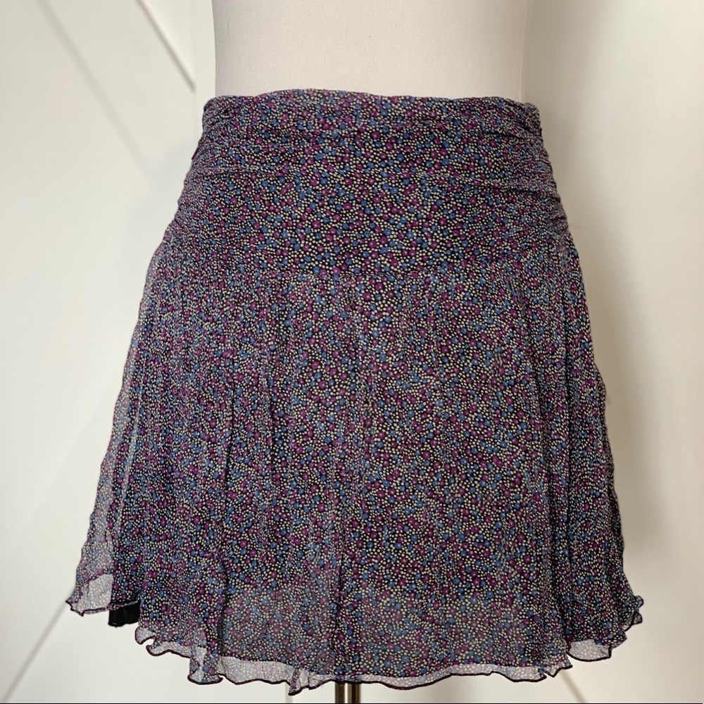 Express floral mini skirt